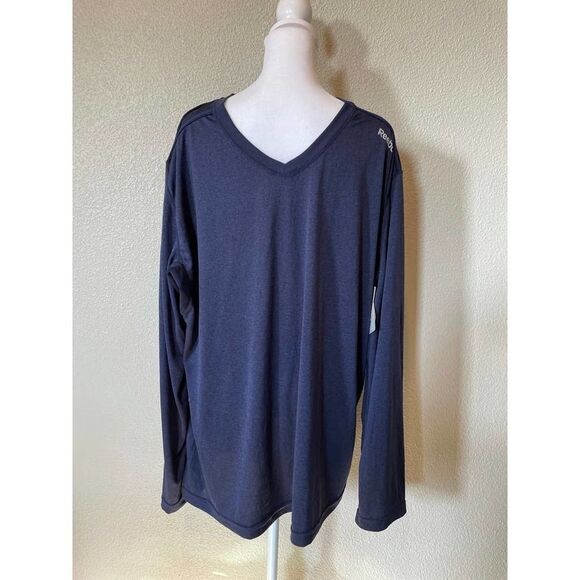 Reebok Men Performance NEW V-Neck Shirt - Size XL - Picture 1 of 7